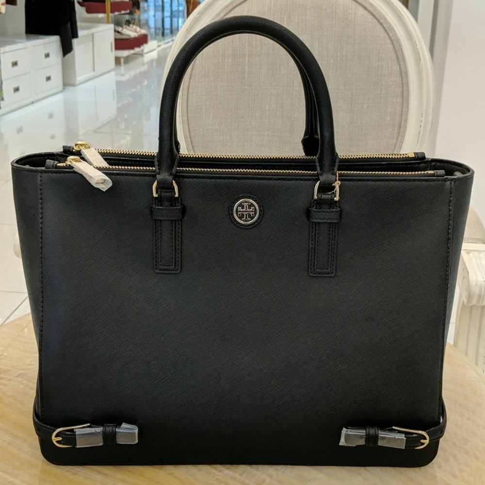 Tory Burch Robinson Multi Tote in Black